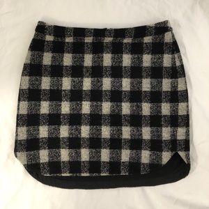 Madewell plaid skirt